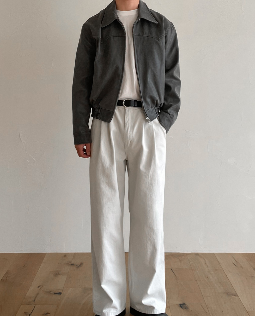 Havre Cropped Leather Jacket