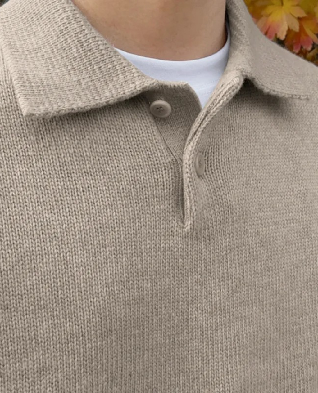 The FRIENDZWEAR Button Polo Sweater