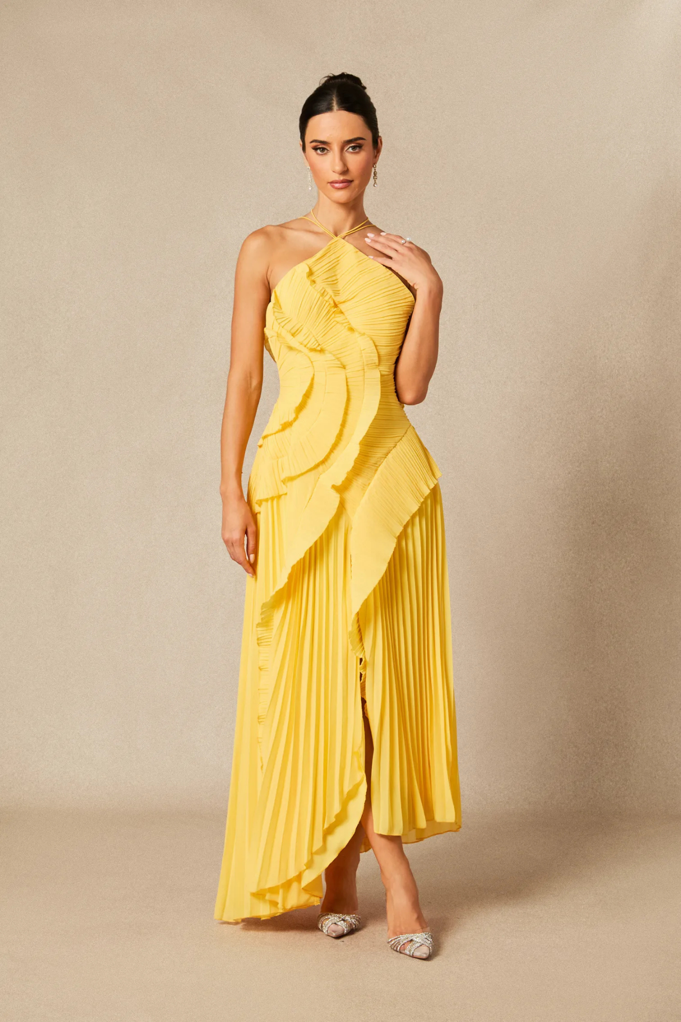 Laghetta Floral Wedding Guest Maxi Dress