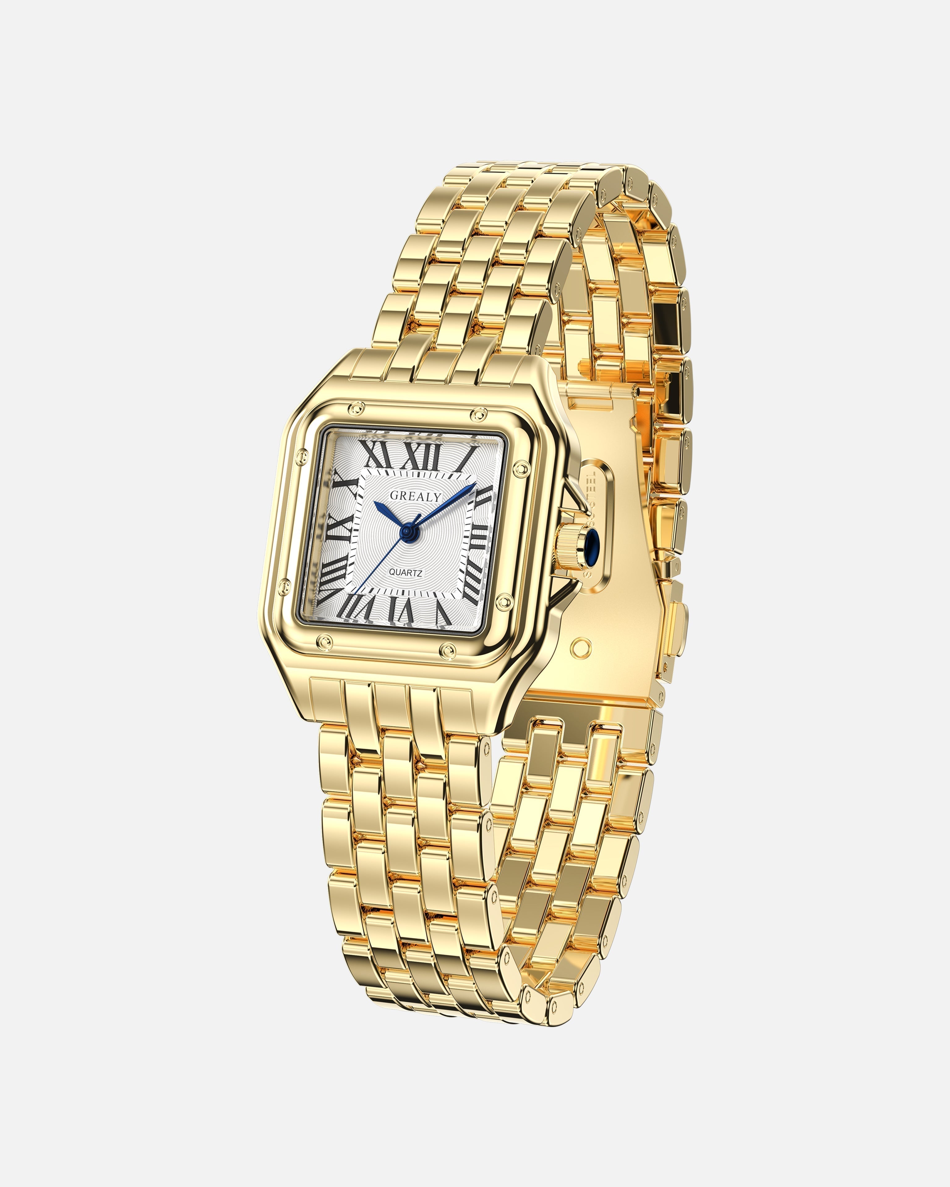 Azuretta Gold Roman Numeral Watch