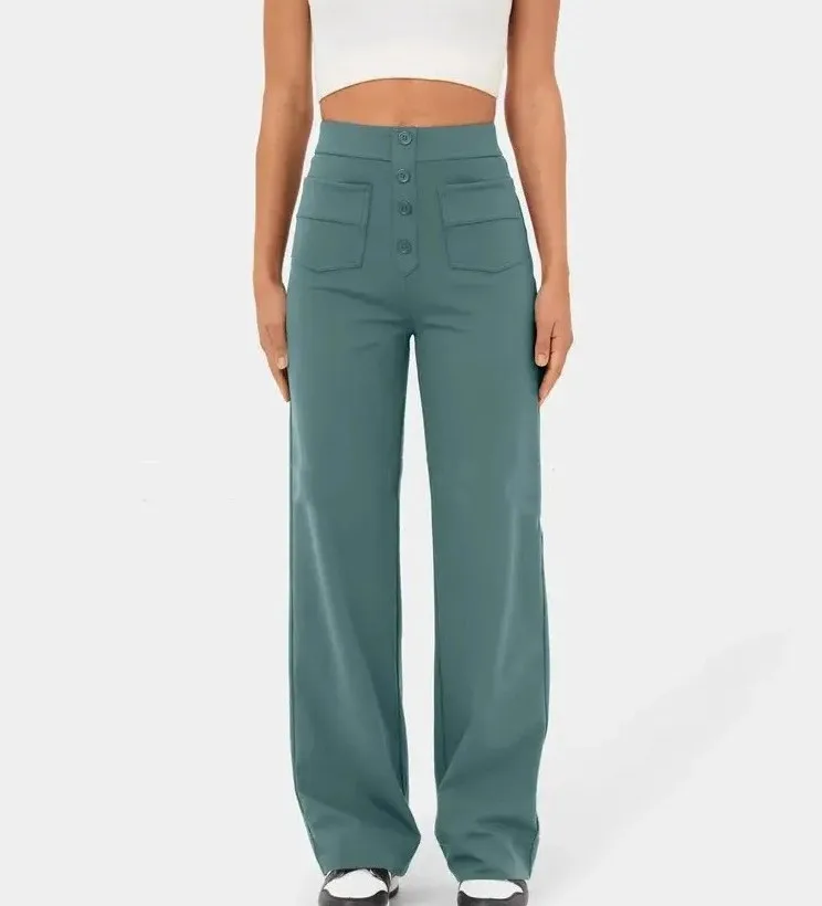 High Waist Wide Leg Pants