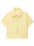 Venora Zip Front Structured Summer Top
