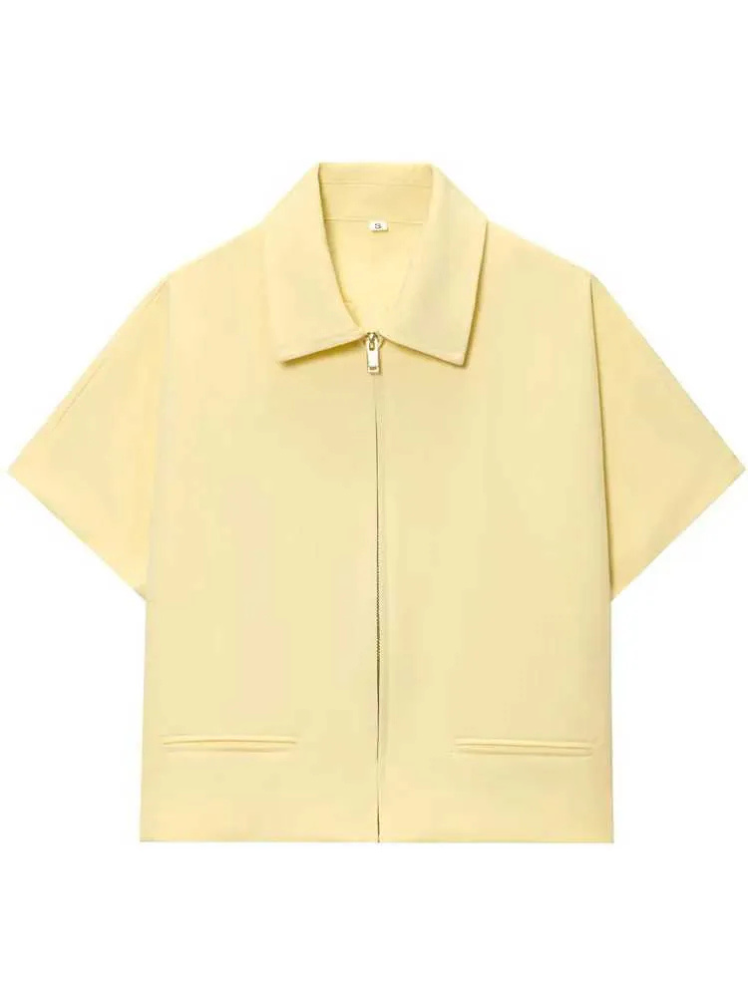 Venora Zip Front Structured Summer Top