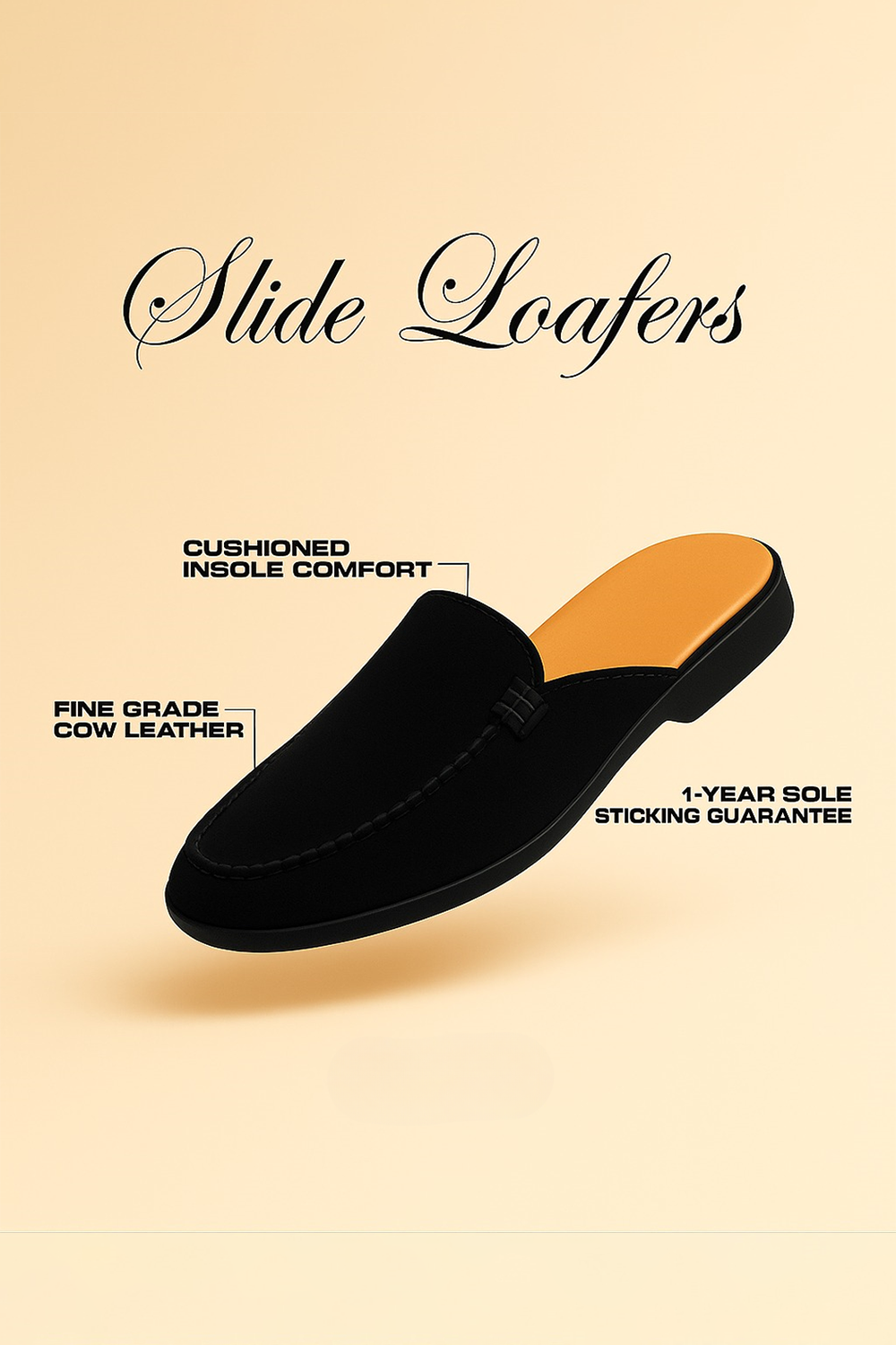Black Slide Loafers
