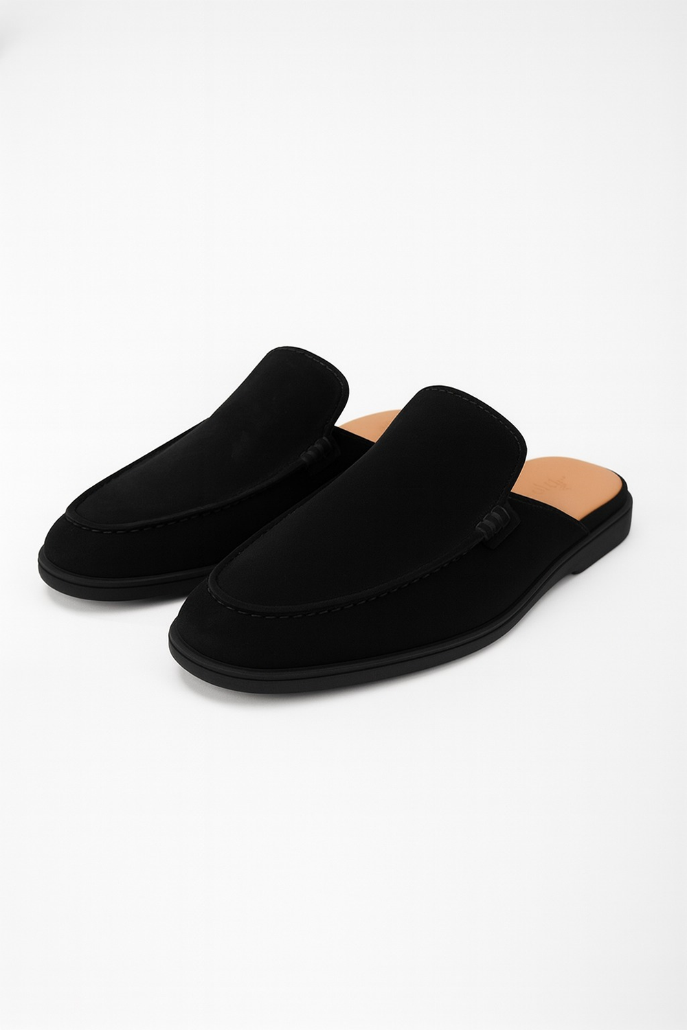 Black Slide Loafers