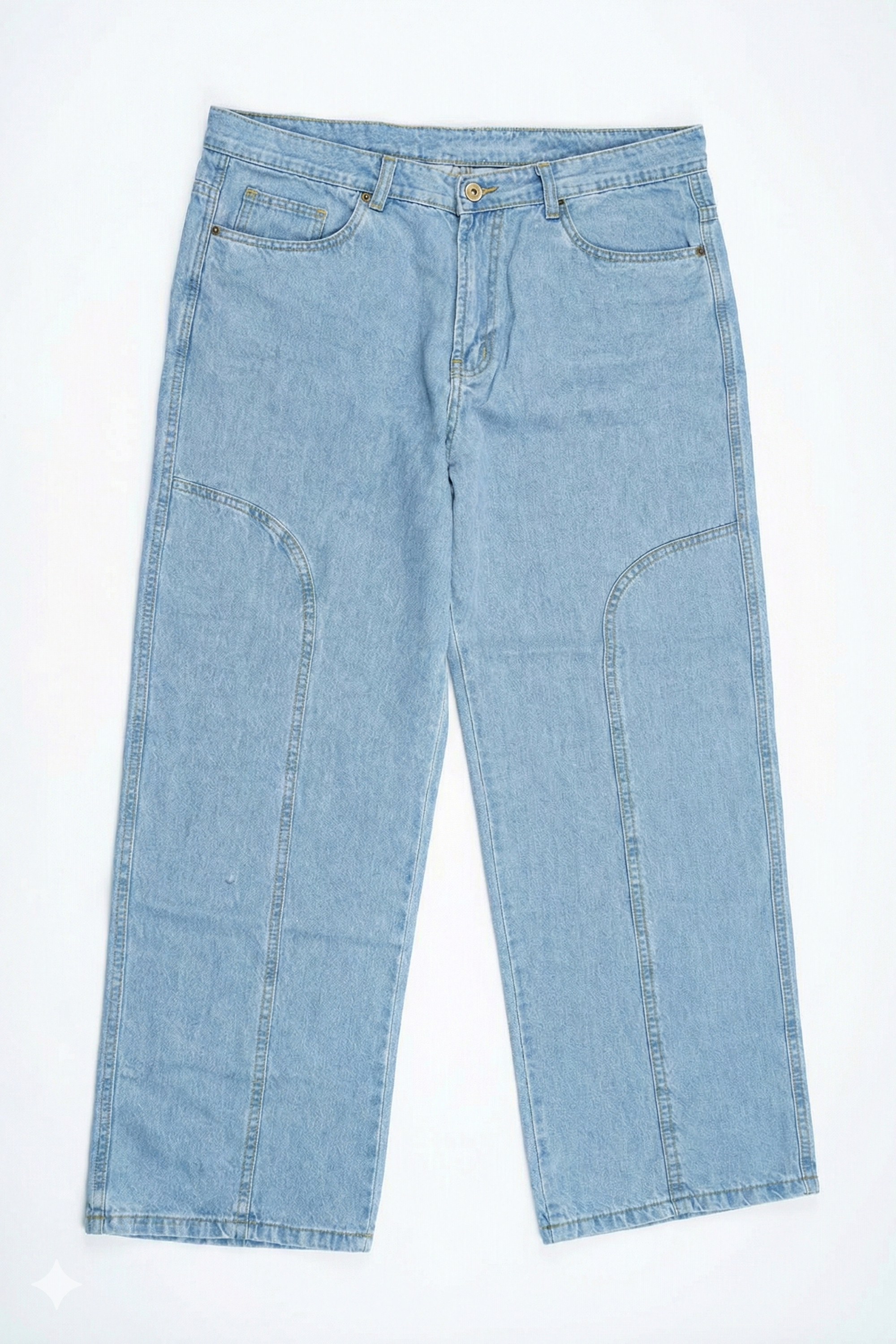 Straight Fit Light Blue Workshop Denim