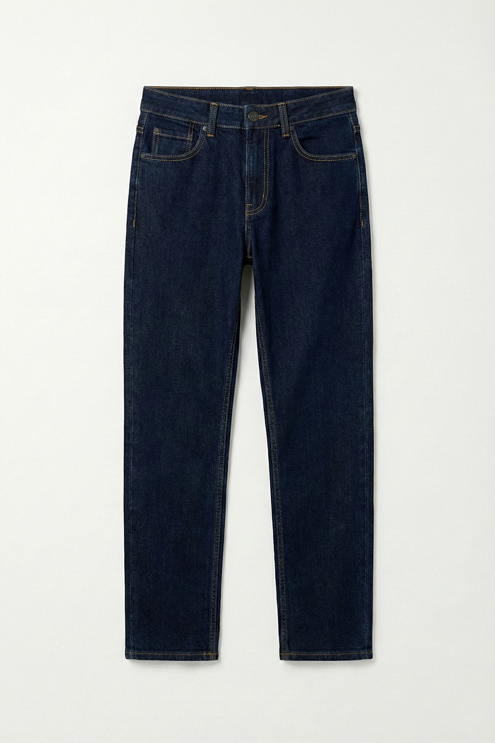 Dark Blue Denim with Golden Thread