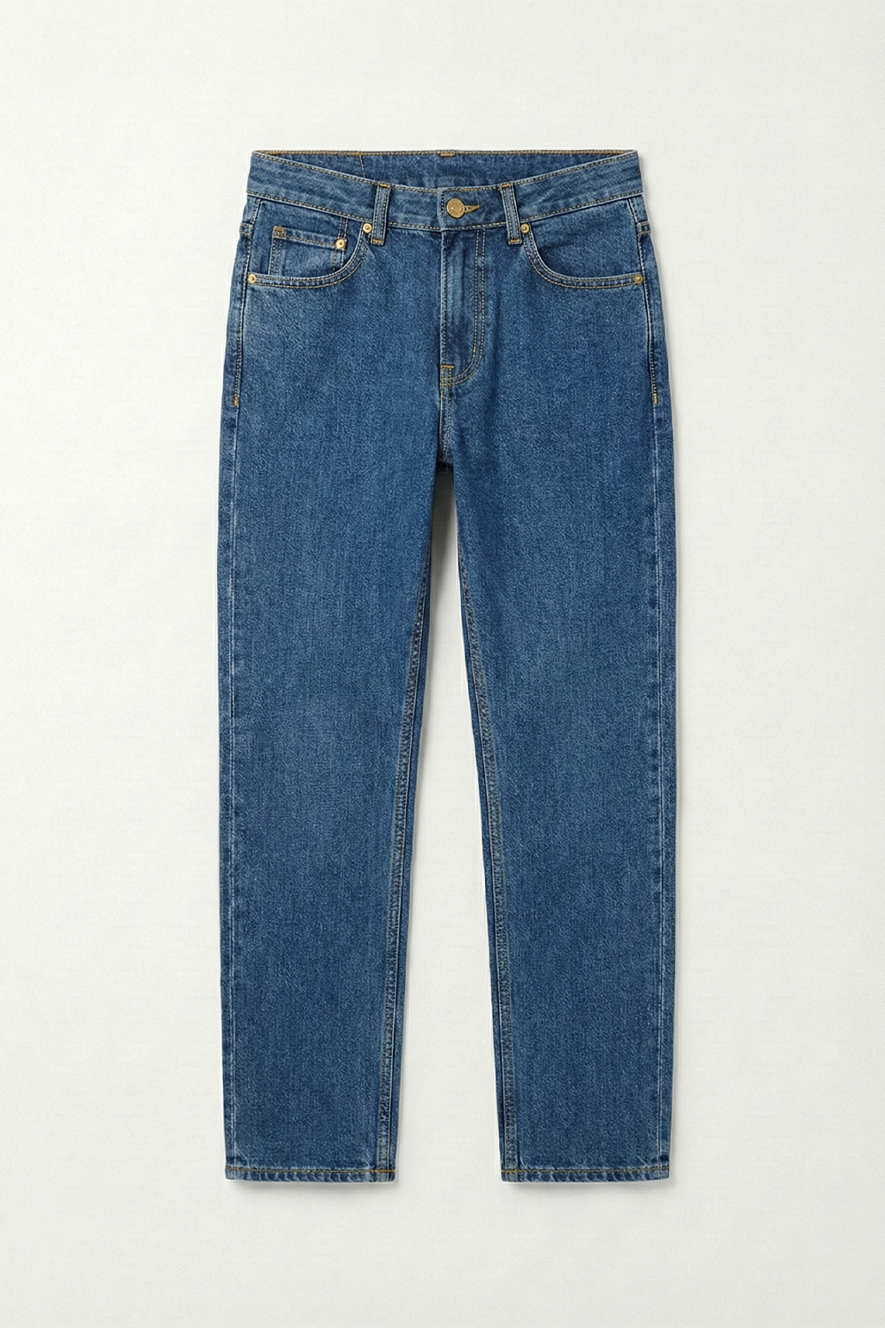 Medium Blue Denim with Golden Thread