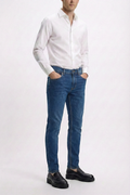 Light Blue Denim with Golden Thread