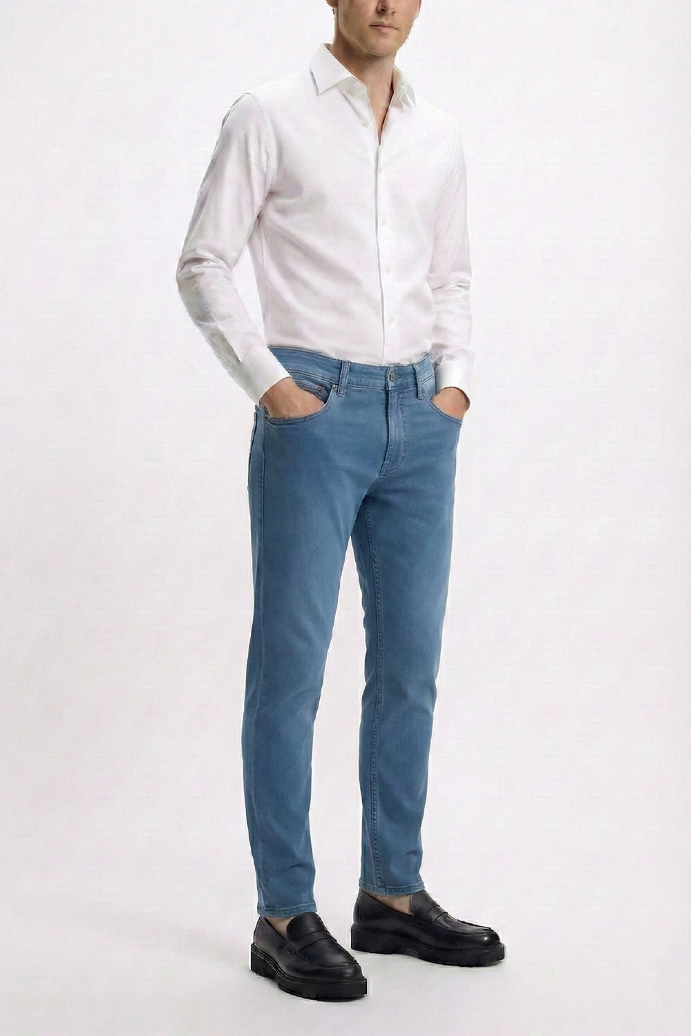 Light Blue Denim with Light Blue Thread