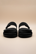 Black Suede Slides