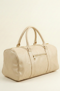Beige Vintage Duffle Bag