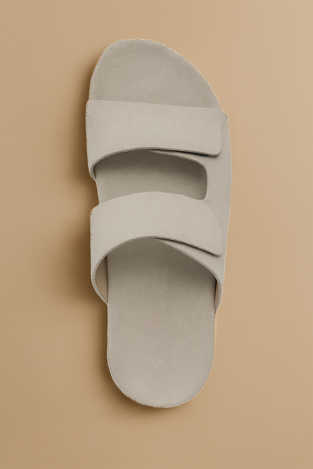 Grey Suede Slides