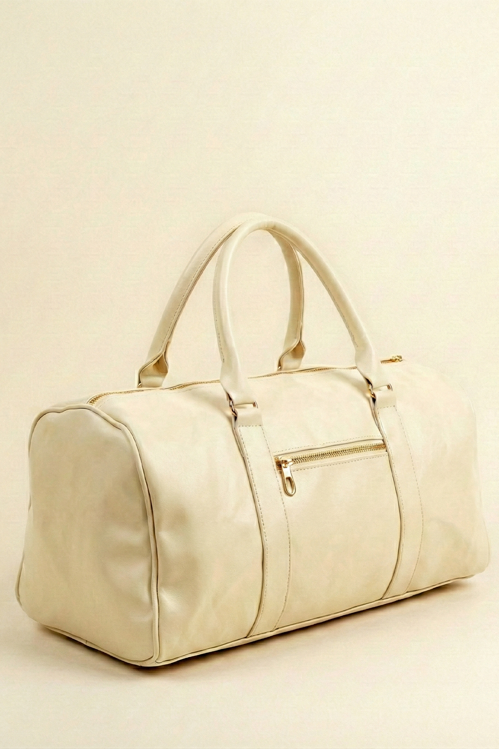 Cream Vintage Duffle Bag