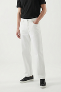 White Straight Fit Denim