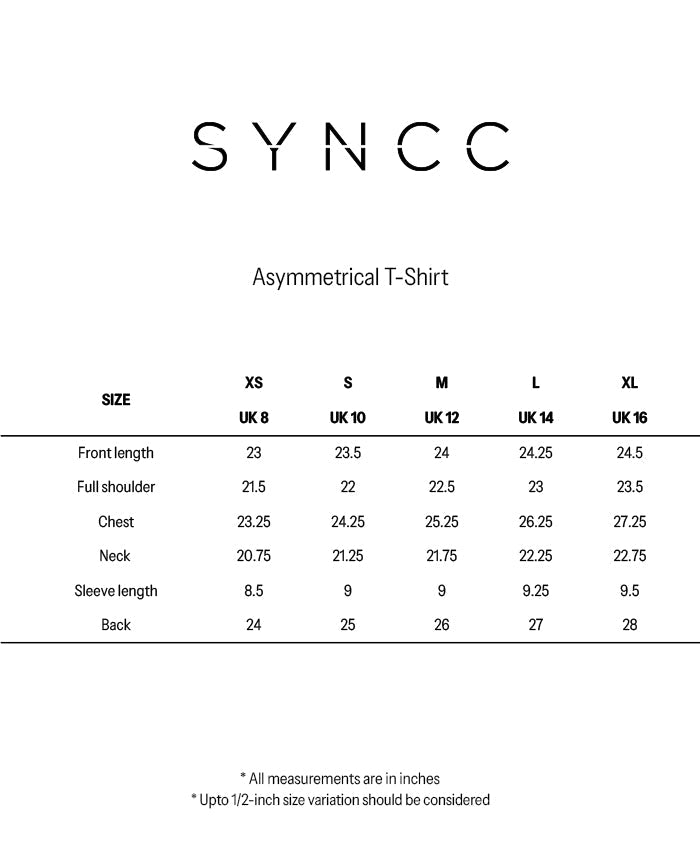White Asymmetrical T-Shirt