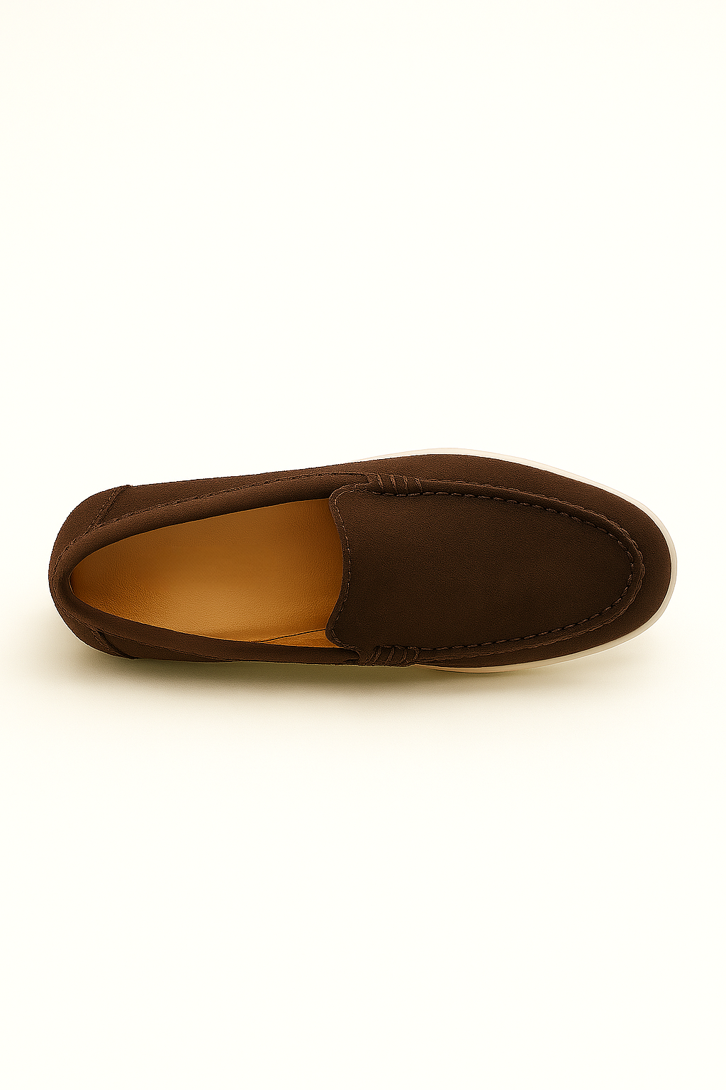 Chocolate Brown Suede Loafers