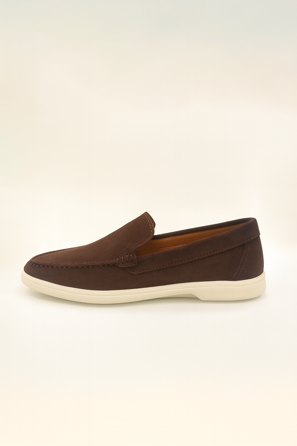 Chocolate Brown Suede Loafers