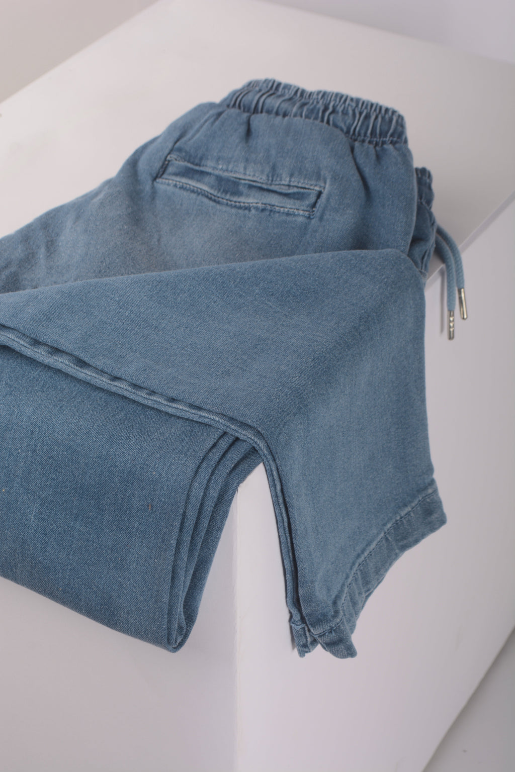 AO Light Blue Denim Joggers