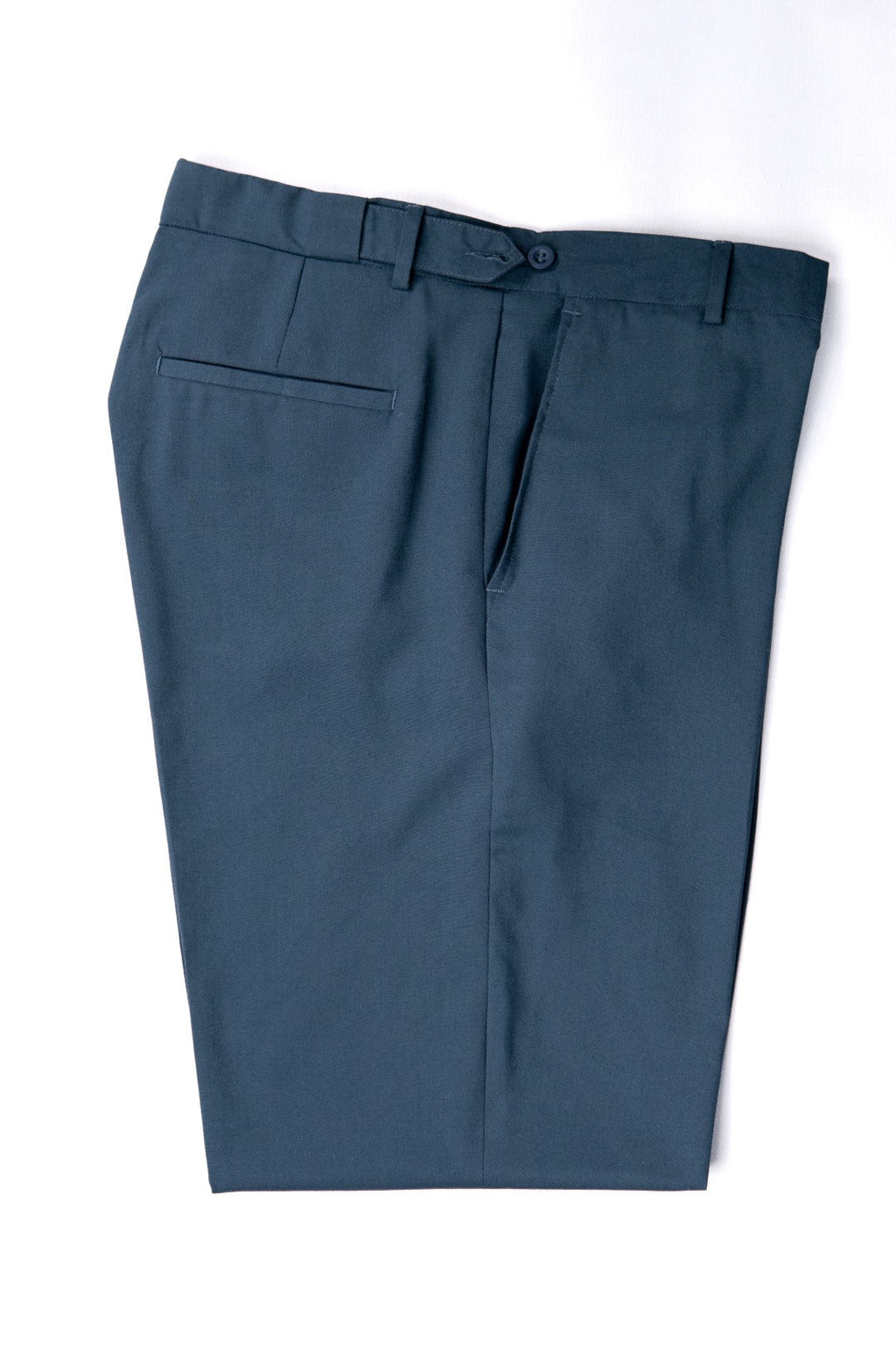 Tapered Fit Teal Blue Adjustable Pants