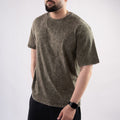Olive Acid Wash Oversize T-Shirt