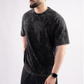 Black Acid Wash Oversize T-Shirt