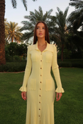 Cresenza Long Sleeve Ribbed Knit Sweater Maxi Dress