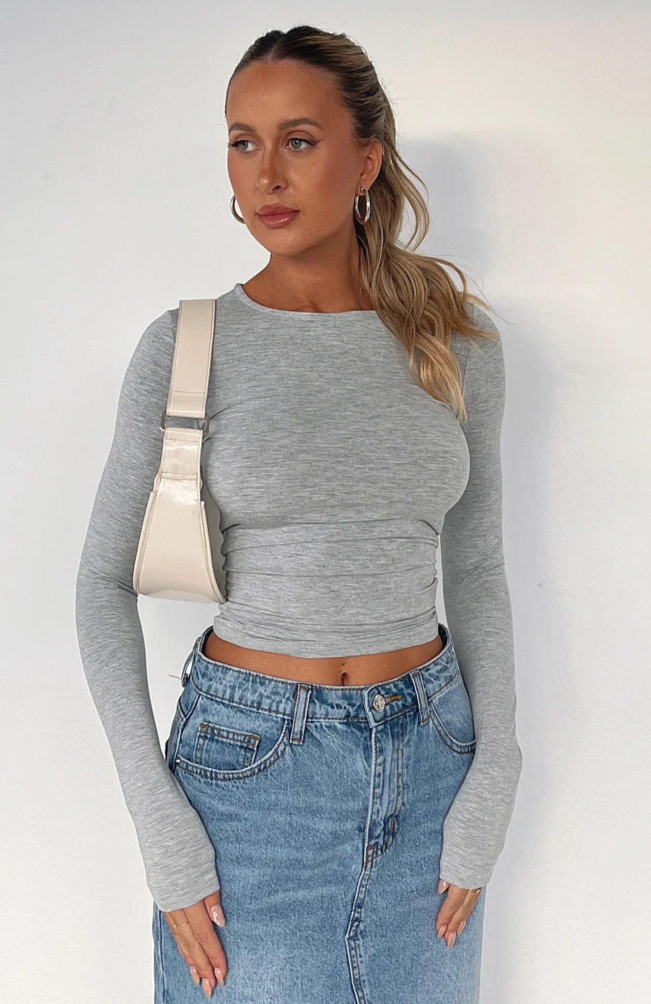 Zara Fitted Long Sleeve Top