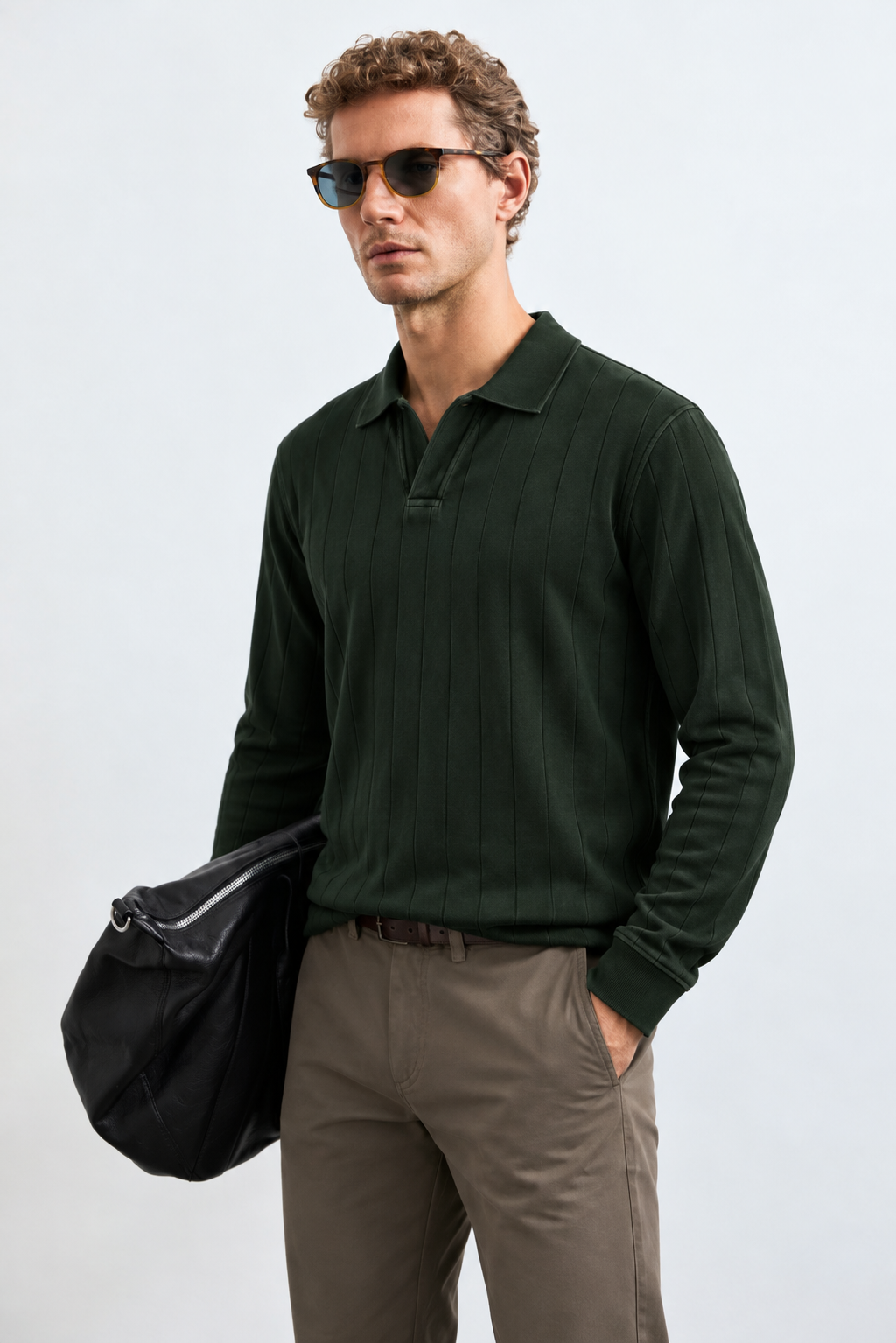 Drop Needle Olive Polo