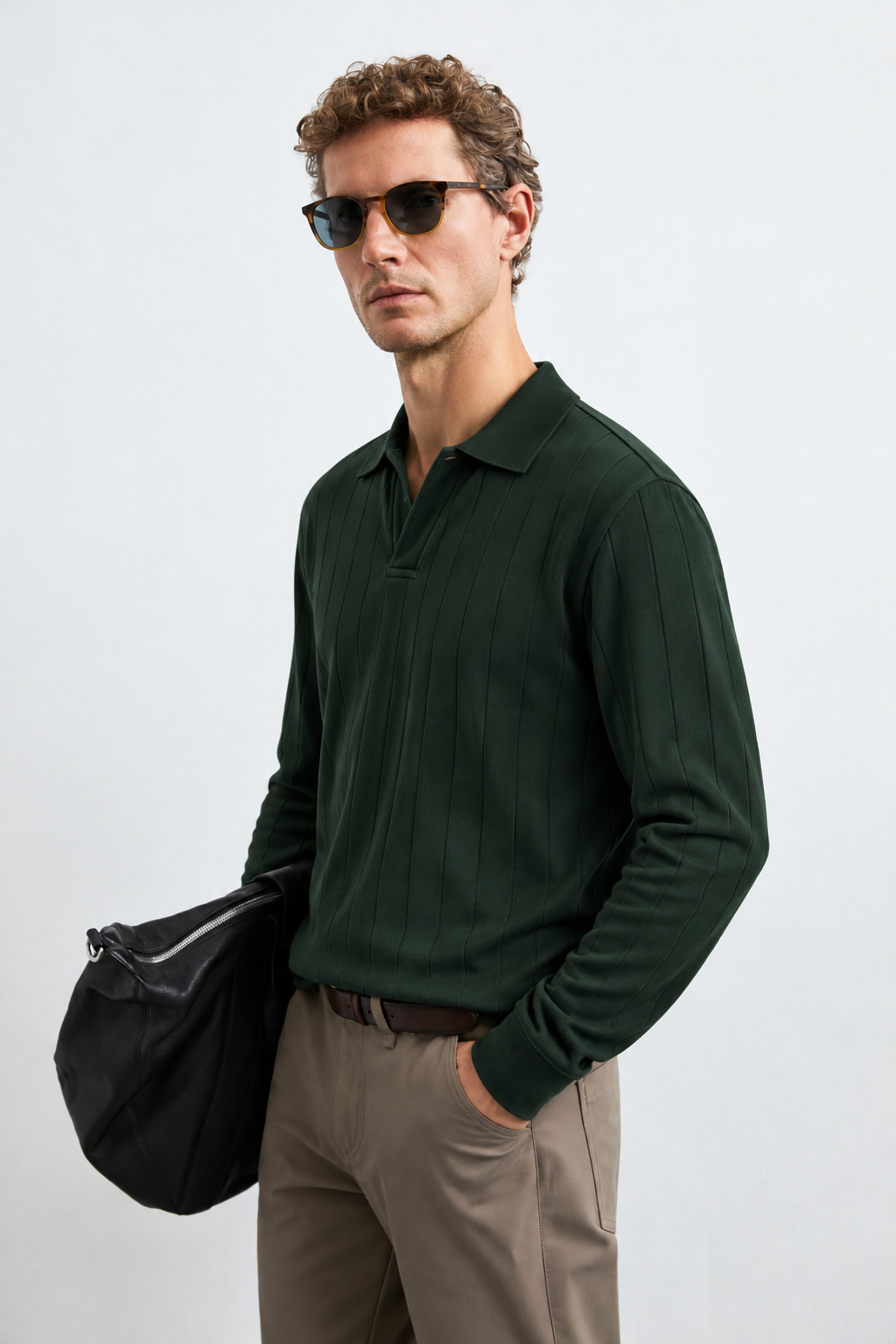 Drop Needle Olive Polo