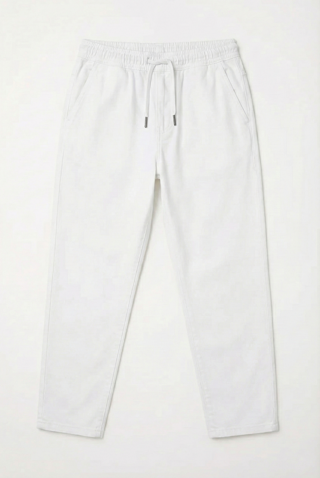 AO White Denim Joggers