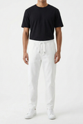 AO White Denim Joggers