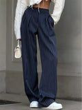 Dilavita Pinstripe Wide-Leg Pants