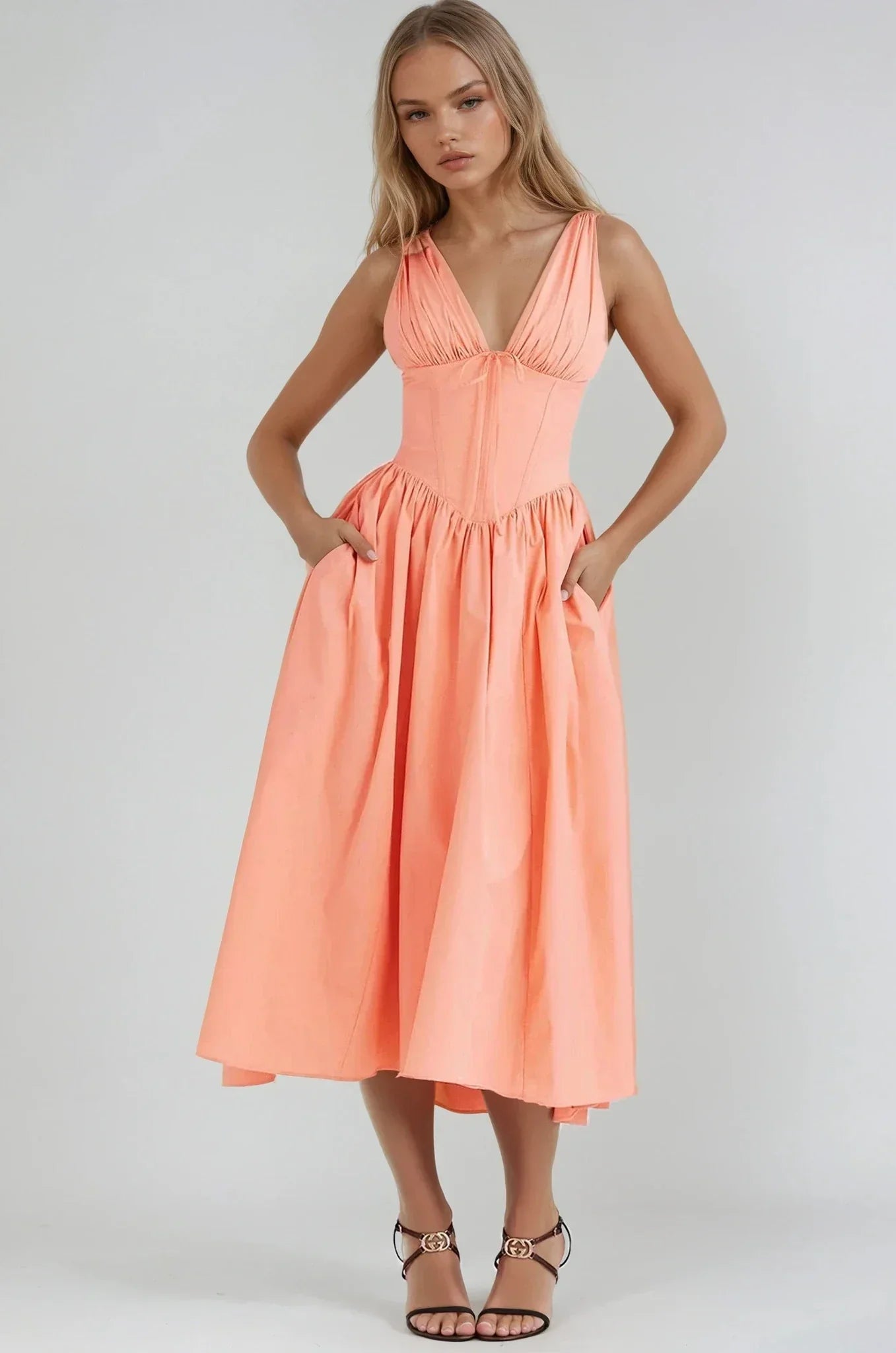 Ilvina Floral Garden Party Midi Dress
