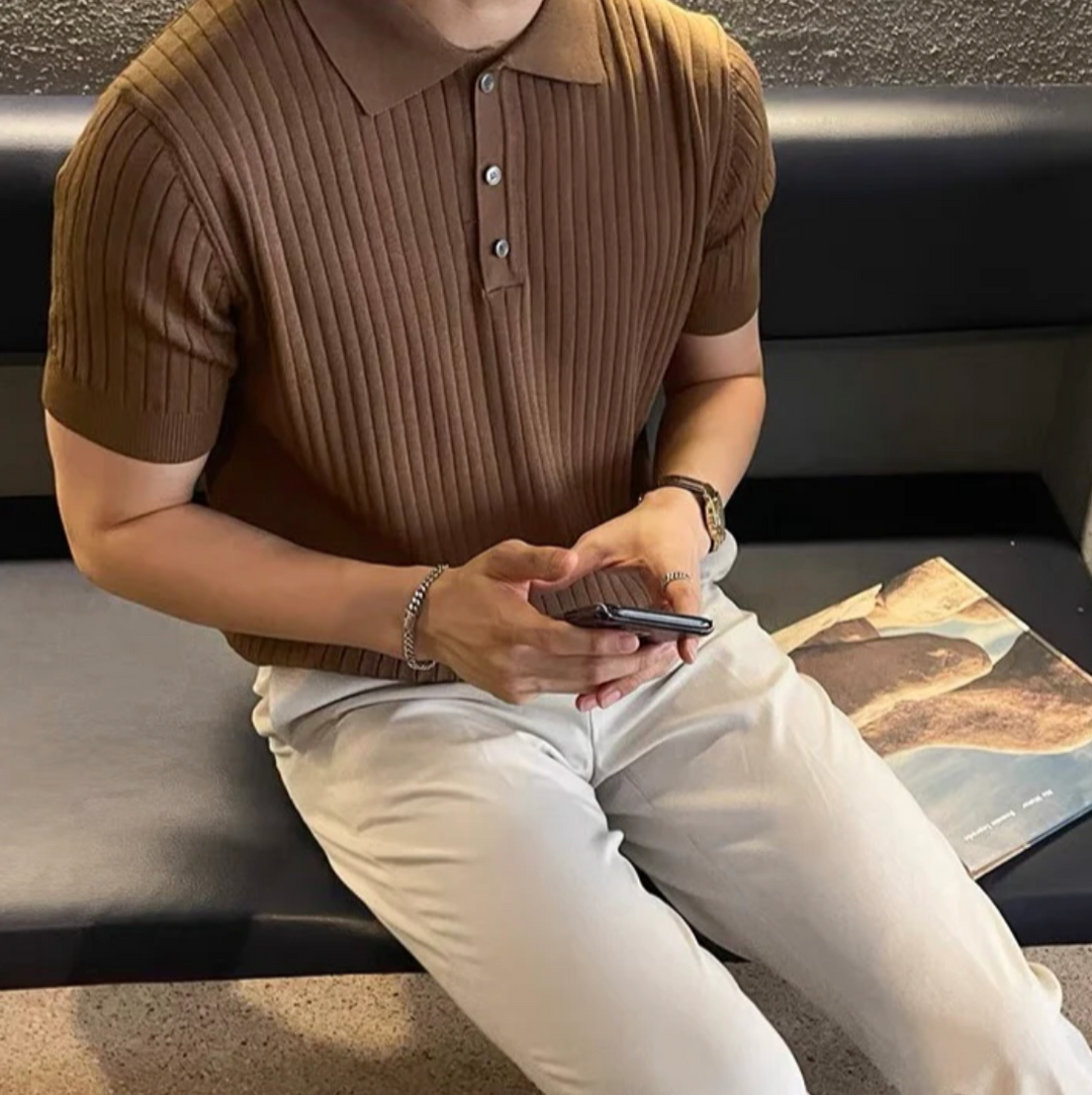 GIMCHEON KNITTED POLO SHIRT