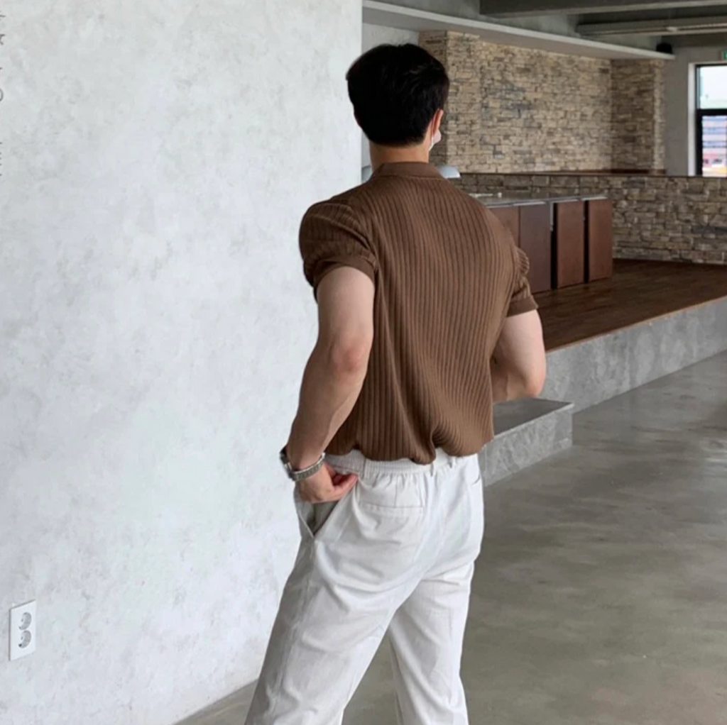 GIMCHEON KNITTED POLO SHIRT