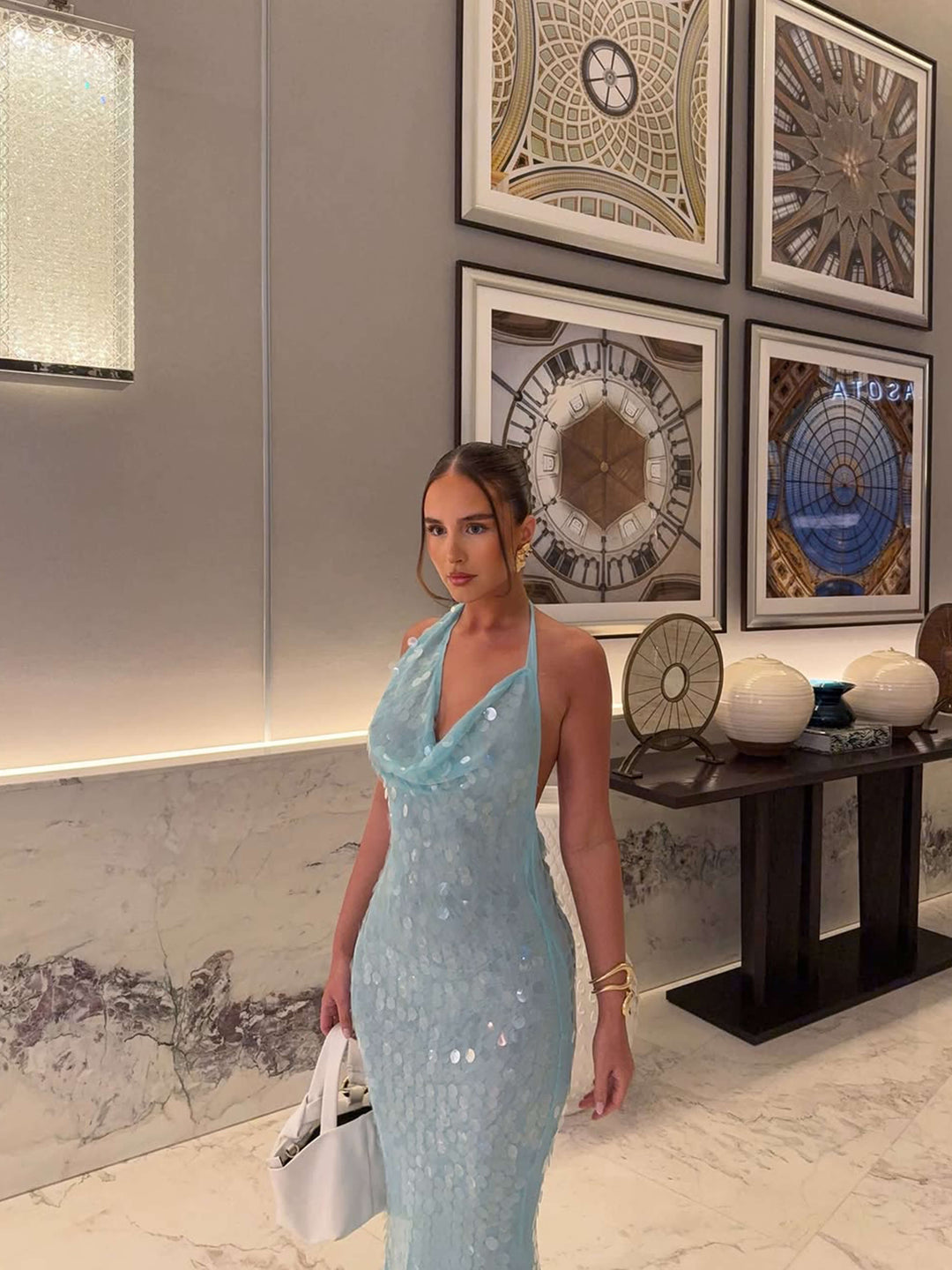 Irezzina Sequin Homecoming Maxi Dress
