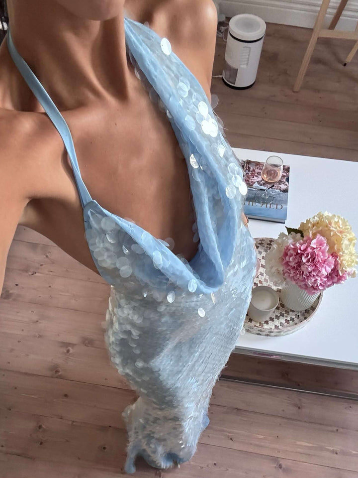 Irezzina Sequin Homecoming Maxi Dress