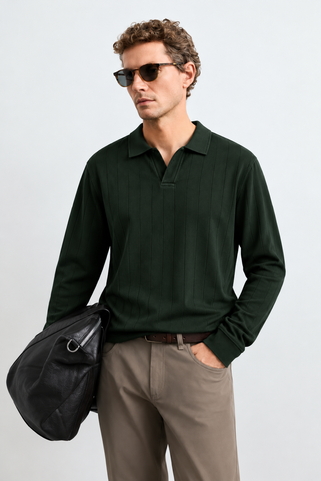 Drop Needle Olive Polo