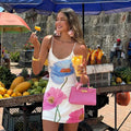 Belen Floral Print Summer Cocktail Mini Dress