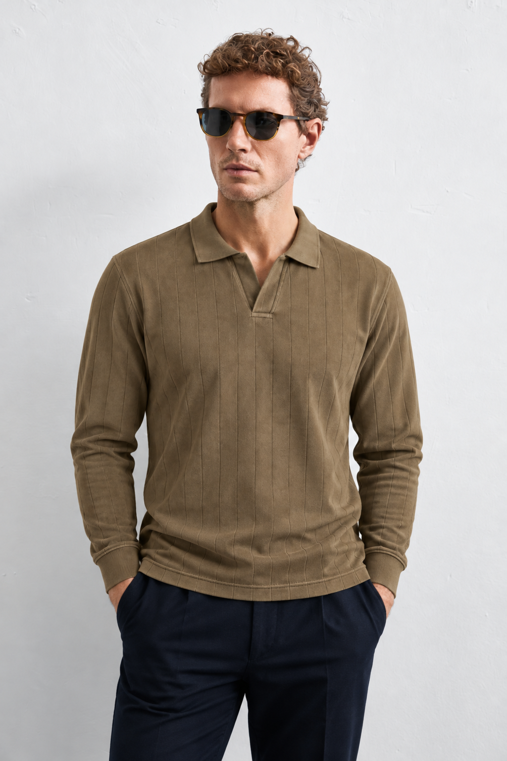 Drop Needle Brown Polo
