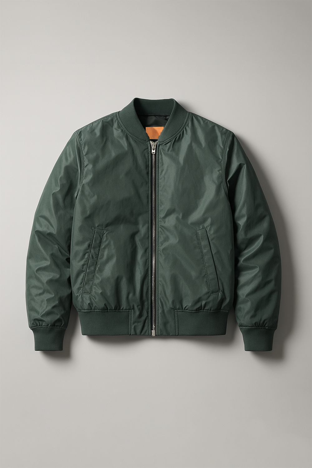 Olive Green Windshell Bomber Jacket