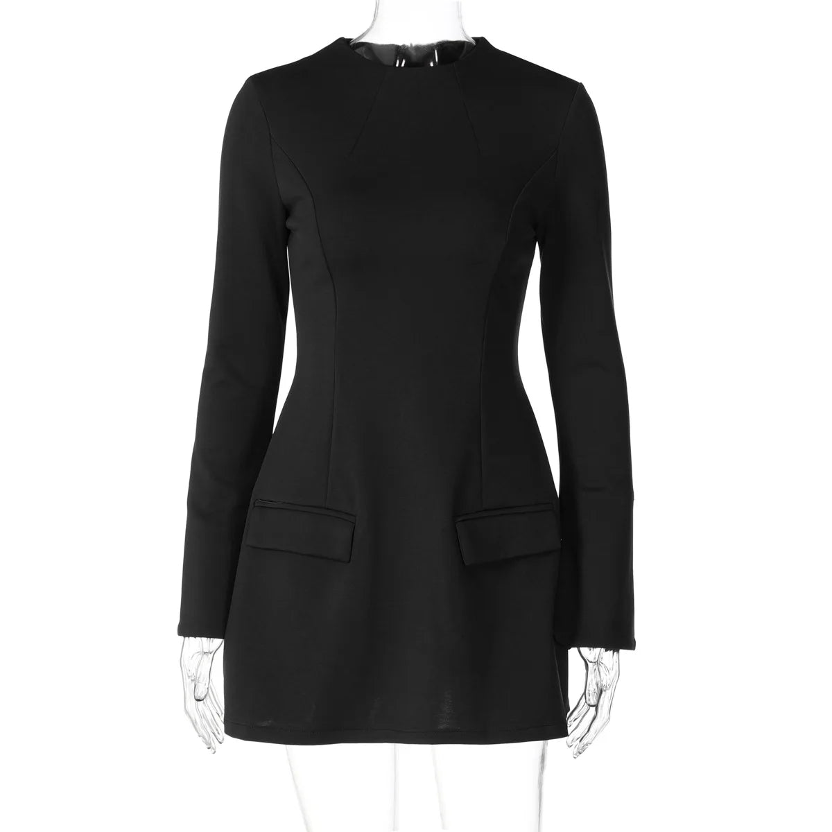 Talia Long Sleeve A-Line Mini Dress