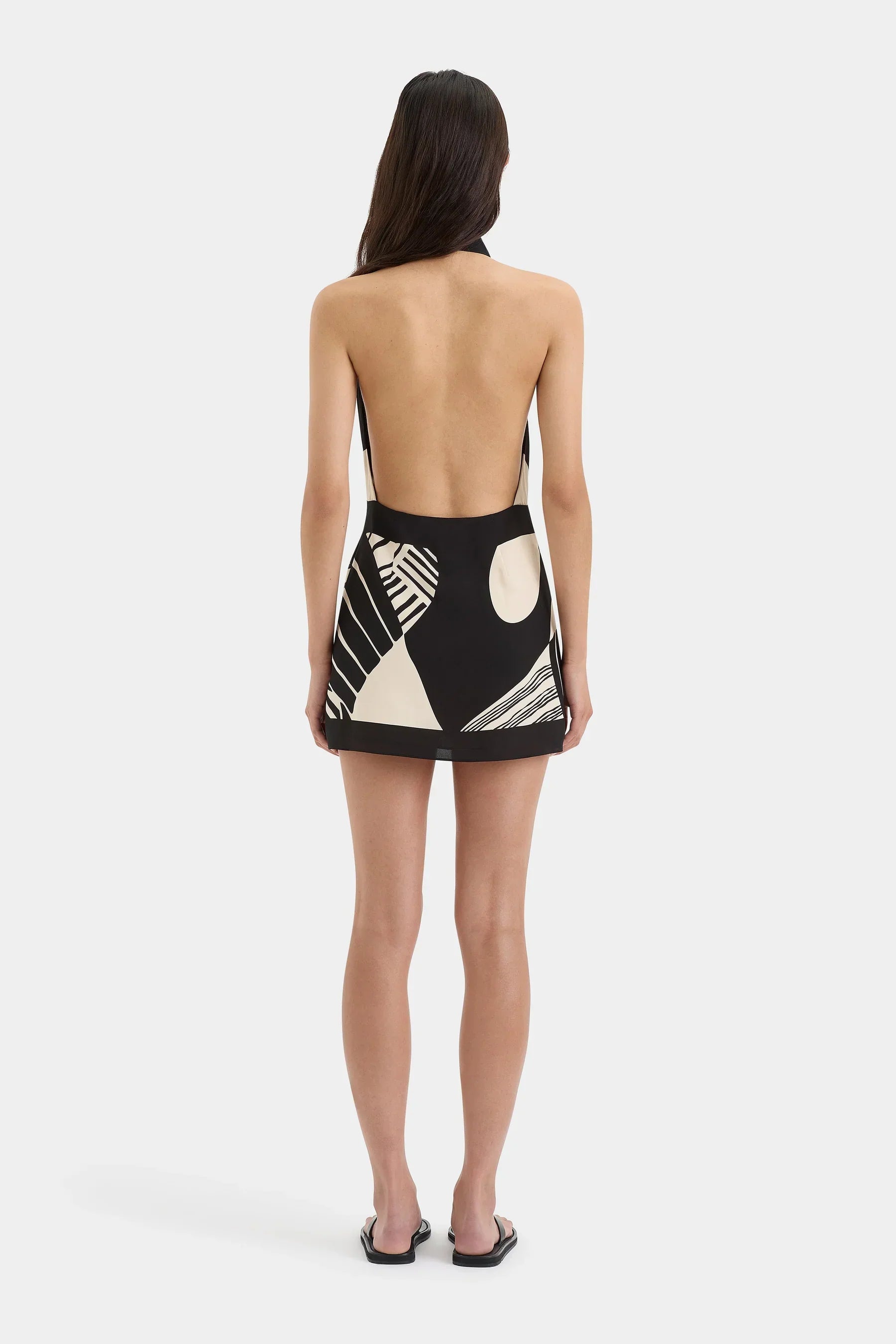 Amara Wrap Halter Mini Dress
