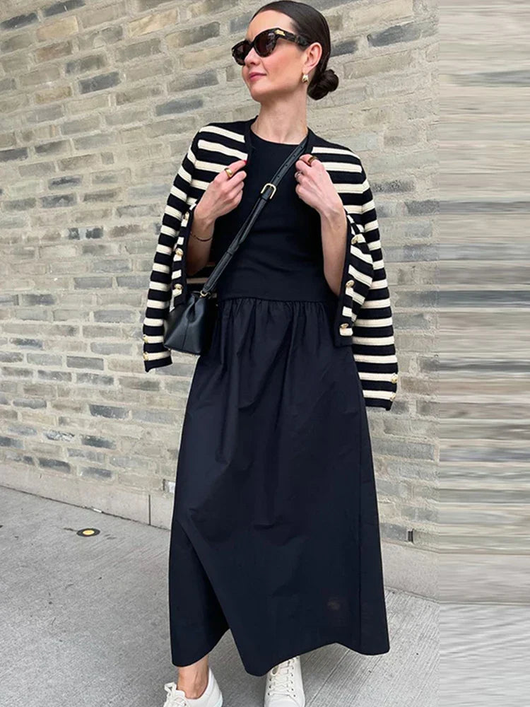 Edda Black Midi Dress