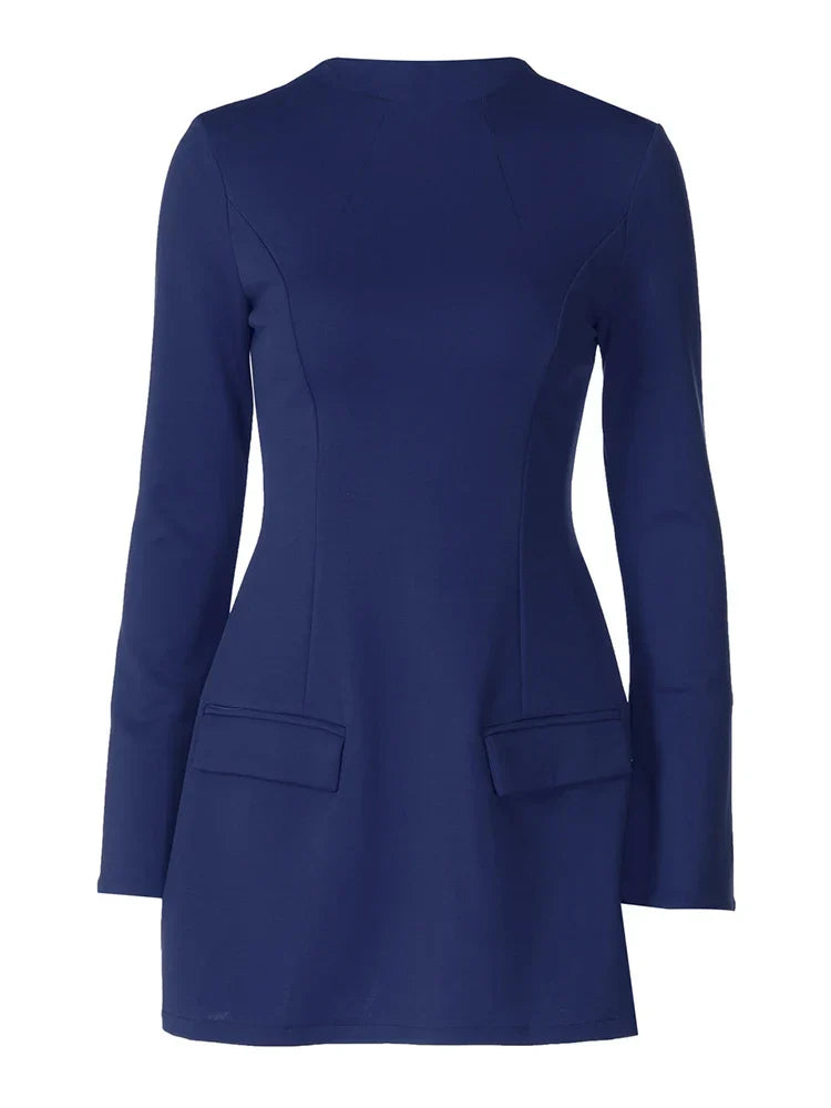 Talia Long Sleeve A-Line Mini Dress