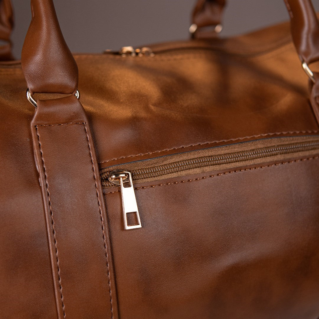 Brown Vintage Duffle Bag