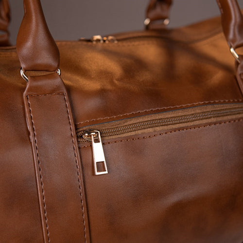 Brown Vintage Duffle Bag