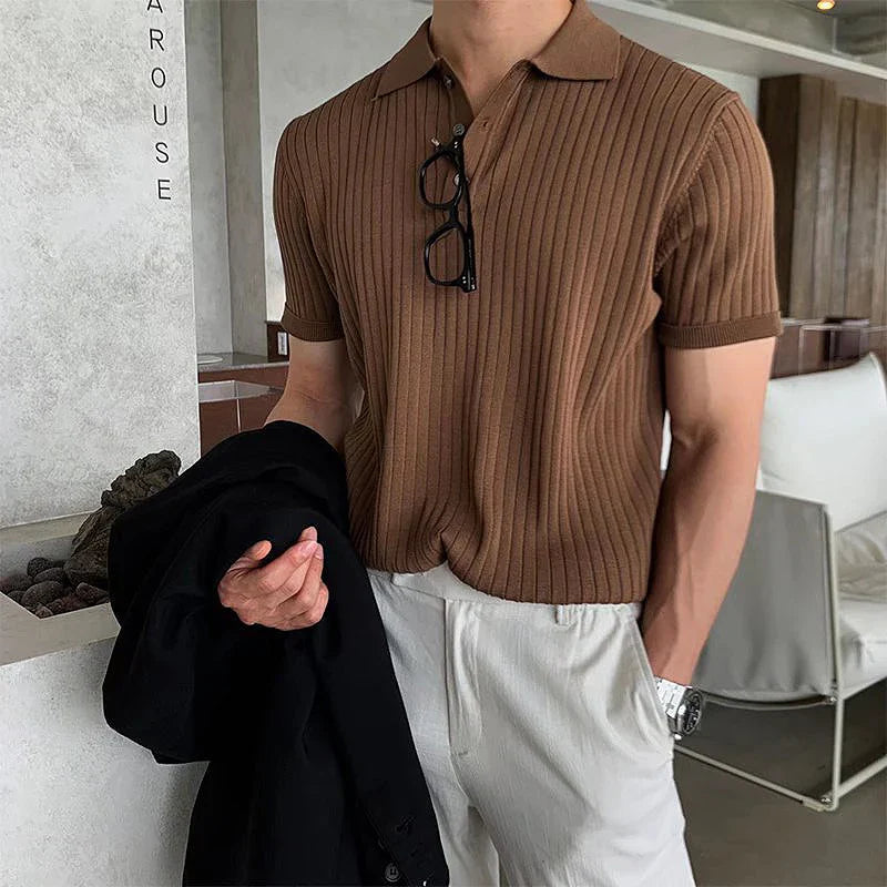 GIMCHEON KNITTED POLO SHIRT