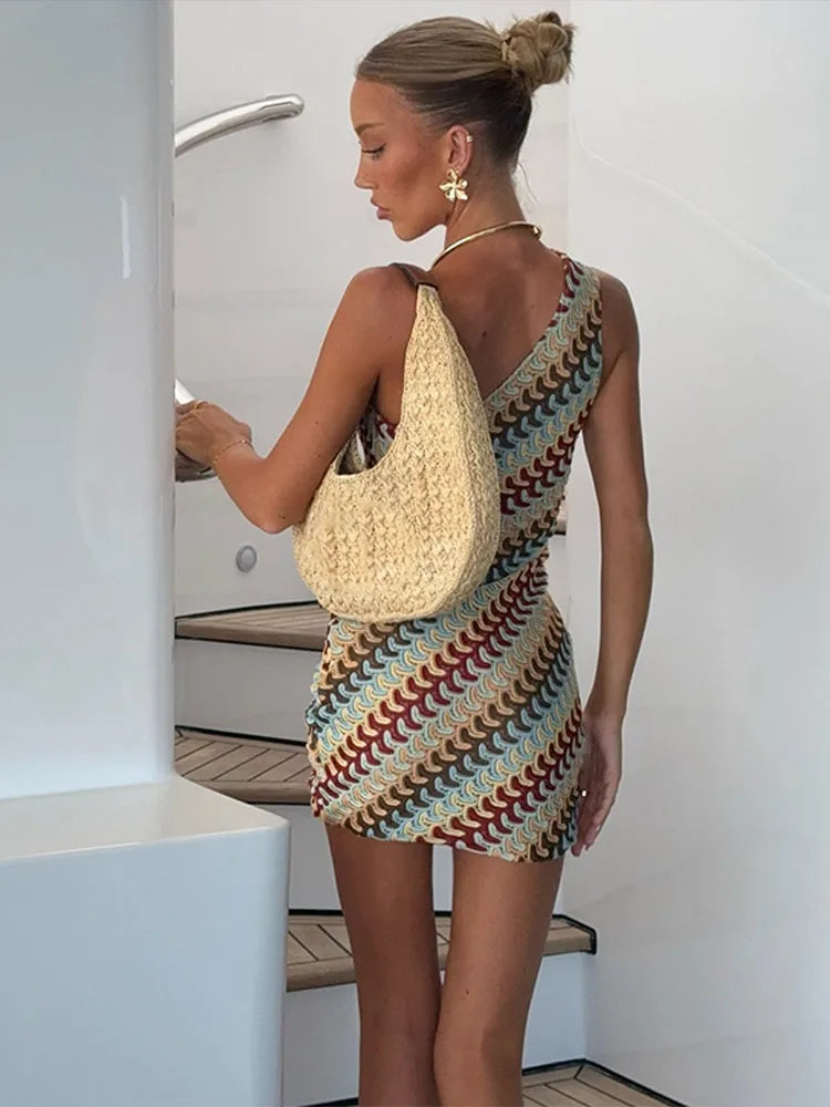 Ravellora Summer Cocktail Mini Dress